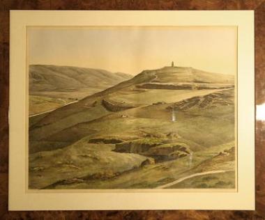 Ο λόφος των Μουσών και η Πνύκα (Panoramablatt Nro. 2: Museon und Pnyx)