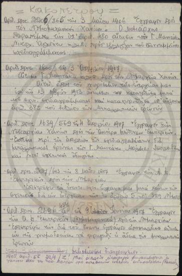 Χειρόγραφη Έκθεση.