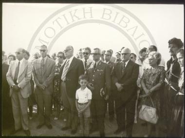 Από την τελετήν της καταθέσεως του θεμελίου λίθου νέας πτέρυγος του Δημοτικού Γηροκομείου Χανίων υπό του Δημάρχου και προέδρου του αδελφάτου Αντωνίου Μαρή