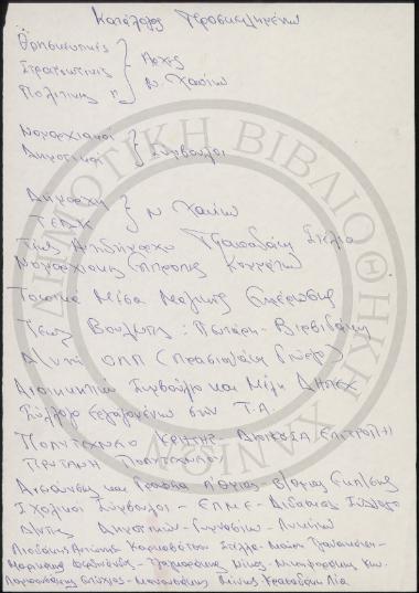 Κατάλογος Προσκεκλημένων