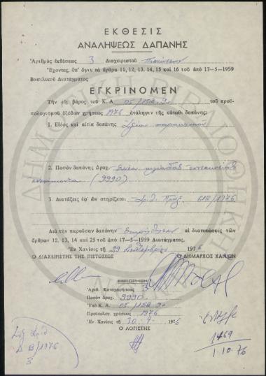 Έκθεσις Αναλήψεως Δαπάνης