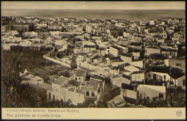 Γενική άποψις πόλεως Ηρακλείου Κρήτης. Vue generale de Candie-Crete