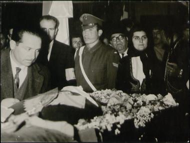 Από την κηδεία του Σοφοκλή Βενιζέλου