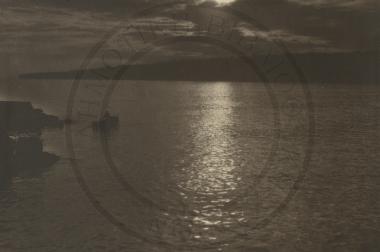 Όψη της παραλίας της Νάπολης το ηλιοβασίλεμα