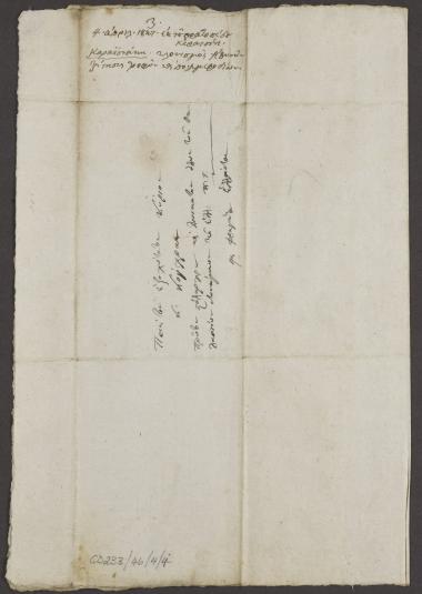 4 Απριλίου 1827 Ο Γεώργιος Καραϊσκάκης περιγράφει στον Κόχραν την κρίσιμη κατάσταση του ελληνικού στρατεύματος στην Αθήνα