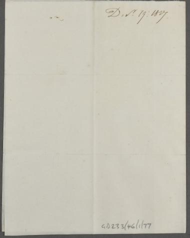 19 Δεκεμβρίου 1827 Ο Γεώργιος Γλαράκης ενημερώνει την Κόχραν για τη δράση τριών ενόπλων πλοιαρίων , της Γαλιότας Ευρώτας, με κυβερνήτη τον Κ