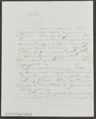 22 Δεκεμβρίου 1827 Ο Νικόλαος Ρενιέρης ότι παρά την αισιοδοξία που επικρατούσε στην αρχή η κατάσταση στην Κρήτη δεν είναι ευοίωνη