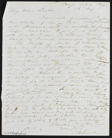 16 Αυγούστου 1827 Ο Richard Church ενημερώνει τον Κόχραν ότι οι κάτοικοι της Κρήτης είναι έτοιμοι να ξεσηκωθούν