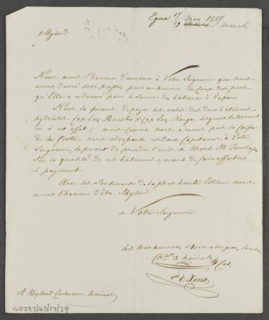 17/29 Μαρτίου 1827 Ο Karl Wilhelm Freiherr von Heideck και ο E