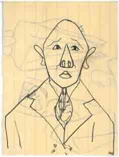 Σκίτσο του Κορνήλιου Καστοριάδη / Σκαριφήματα γυναικείου γυμνού