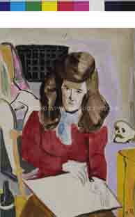 Η Μαργαρίτα Λυμπεράκη στο εργαστήριο της Ναταλίας Μελά