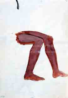 Μελέτη για στάση ποδιών για τοιχογραφία στην αίθουσα τελετών της Παντείου