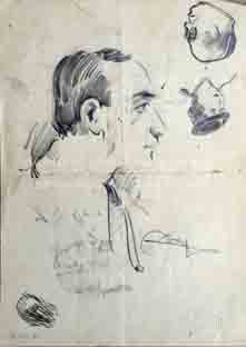 Μελέτη για κεφάλια (Ερρίκος Φραντζισκάκης ?)