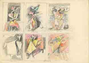 6 συνθέσεις: ερωτικό, Αφροδίτη, ερωτικό, πολεμιστής, παλέτα, μουσικός