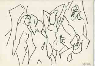 Σχέδιο για μάθημα, Αντίγραφο Πικάσο, Οι δεσποινίδες της Αβινιόν