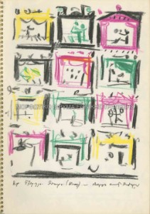 Μελέτη για εξώφυλλο του περιοδικού Θέατρο