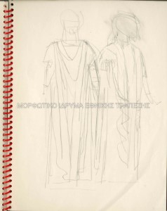 Μελέτες για κοστούμι, Ικέτιδες του Αισχύλου, Εθνικό Θέατρο, σκηνοθεσία Αλέξης Σολομός