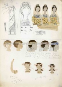 Σημειώσεις και μελέτες για κοστούμια, Δοξαστικό, Ελληνικό Χορόδραμα, Ραλλού Μάνου