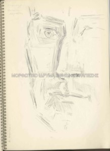 Μελέτη για προσωπογραφία του Αντώνη Μωραΐτη