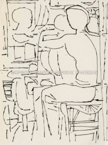 Μελέτη για εικονογράφηση της έκδοσης Μυθολογία του Μ. Χατζιδάκι