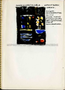 Μελέτη για το εξώφυλλο δίσκου Federico Garcia Lorca / Aντόνιο Τόρρες Χερέδια