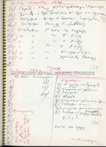 Σημειώσεις του καλλιτέχνη σχετικά με την έκθεση του στην Πινακοθήκη (1976) και στη γκαλερί Ζουμπουλάκη (1972)