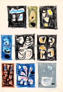 Ζωγραφικά σχόλια, εικονογράφηση της συλλογής Ποιήματα του Γ. Σεφέρη