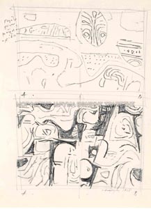 Ζωγραφικό σχόλιο στη Γυμνοπαιδία, εικονογράφηση της συλλογής Ποιήματα του Γ. Σεφέρη