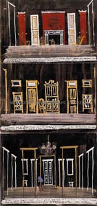 Μακέτες σκηνικών για τρία μονόπρακτα του Ιονέσκο, Θέατρο Τέχνης Καρόλου Κουν