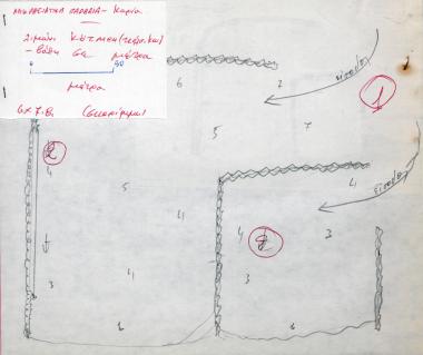Σχέδιο του Χρήστου Ε. Ντούνη: το λιμάνι Körmen στον Κεραμεικό κόλπο, απέναντι από την Κω