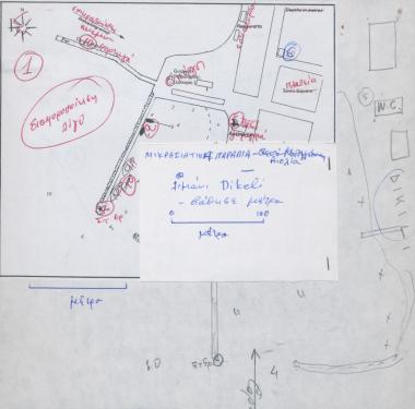 Χάρτης του λιμένα στο Δεκελί, περιφέρεια Σμύρνης