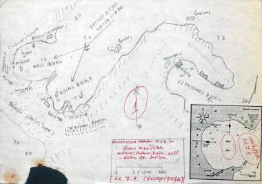 Χάρτης του λιμένα Σκοπέα και των γύρω ορμίσκων δυτικά της Μάκρης, Λυκία