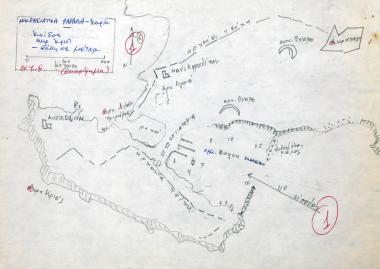 Σκαρίφημα του λιμανιού της Κνίδου στην Καρία