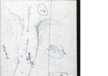 Χειρόγραφος χάρτης του όρμου Βαθύ στην Κάλυμνο