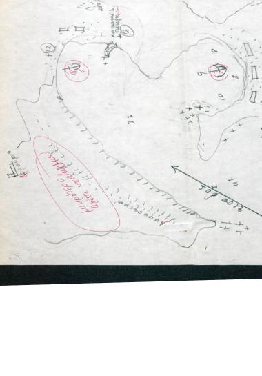 Χειρόγραφος χάρτης όρμου της Χάλκης