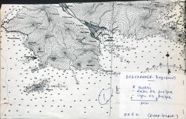 Ναυτικός χάρτης της νότιας Καλύμνου