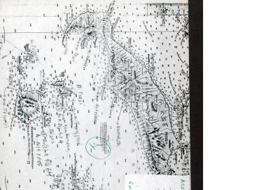 Ναυτικός χάρτης των δυτικών ακτών της Κω