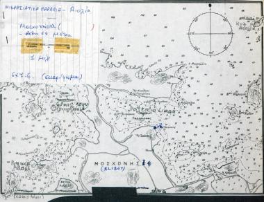 Ναυτικός χάρτης των ακτών του Μοσχονησίου