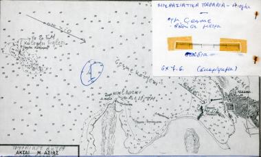 Ναυτικός χάρτης του όρμου της Κρήνης-Τσεσμέ (Çesme)