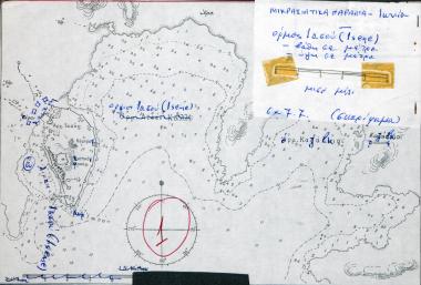 Ναυτικός χάρτης του όρμου Asın