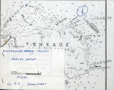 Ναυτικός χάρτης της Τενέδου.