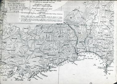 Ναυτικός χάρτης του βρετανικού ναυαρχείου: οι ακτές από την Αντίφελο (Kaş) έως τη Χελιδονία άκρα (Gelydonya) στη Μικρά Ασία.