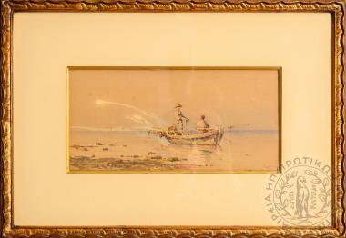 Τοπίο με βάρκα