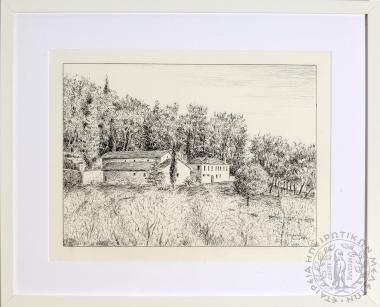 Μονή Φιλανθρωπηνών, παραλίμνια άποψη