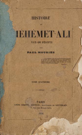 HISTOIRE DE MEHEMET ALI