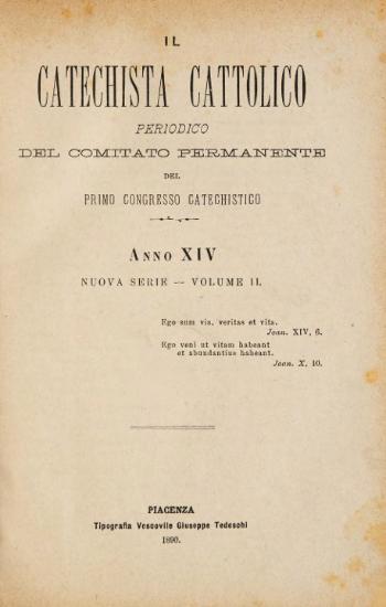 IL CATECHISTA CATTOLICO