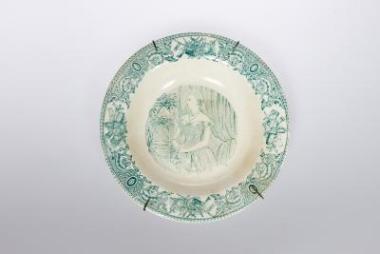 Πιάτο με ιστορική εικονογράφηση