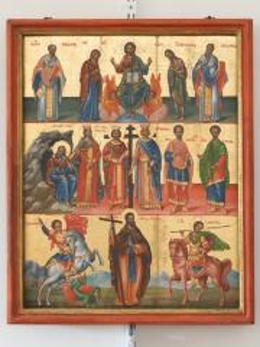 Icon with many faces