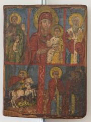 Icon with many faces