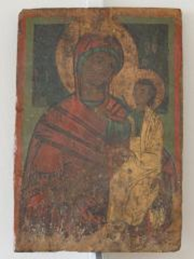 The Virgin Mary holding Jesus